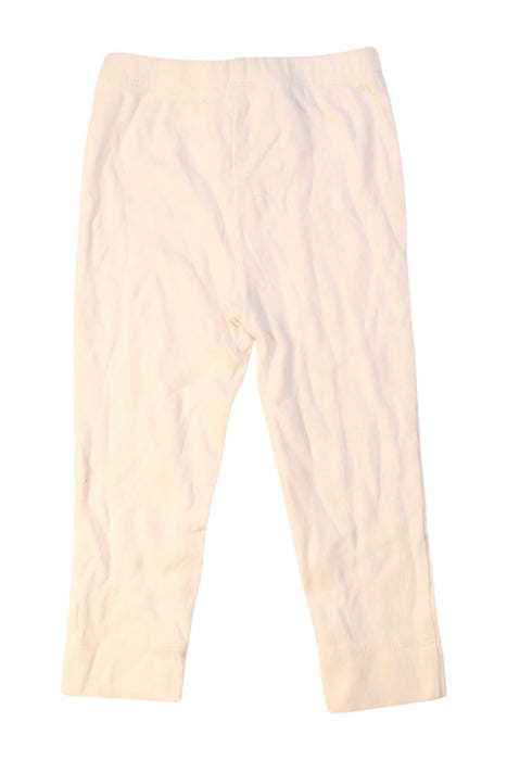 A White Leggings from Cyrillus in size 3T for girl. (Back View)