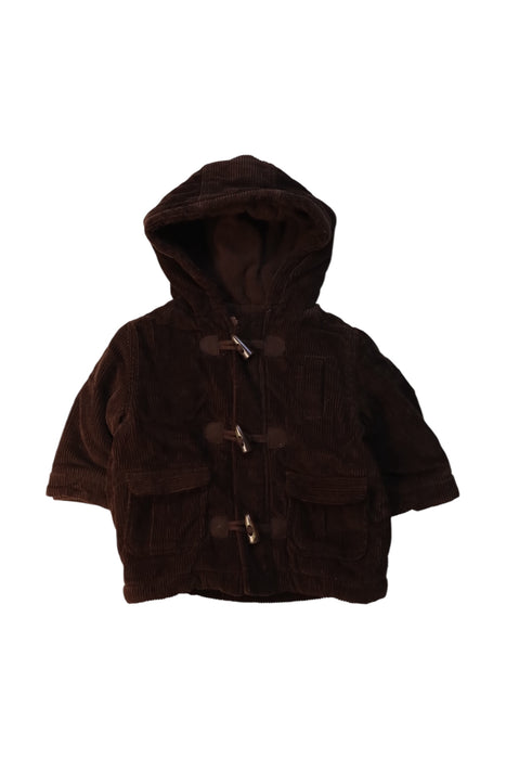 A Brown Coats from Jacadi in size 6-12M for neutral. (Front View)