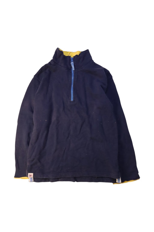 A Navy Zippered Sweatshirts from Boden in size 9Y for boy. (Front View)