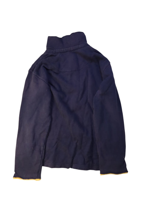 A Navy Zippered Sweatshirts from Boden in size 9Y for boy. (Back View)
