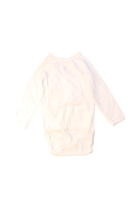 A White Long Sleeve Bodysuits from Petit Bateau in size 3-6M for neutral. (Back View)