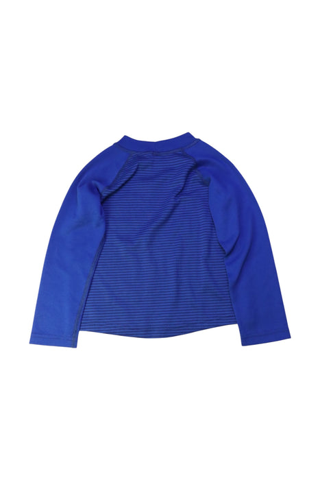 A Blue Rash Guards from Patagonia in size 4T for girl. (Back View)