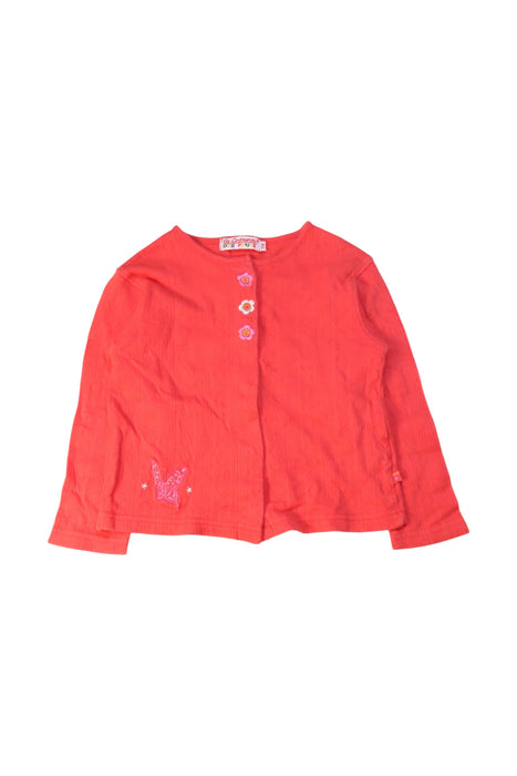 A Red Long Sleeve Tops from La Compagnie des Petits in size 3T for girl. (Front View)
