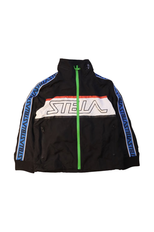 A Black Lightweight Jackets from Stella McCartney in size 12Y for boy. (Front View)