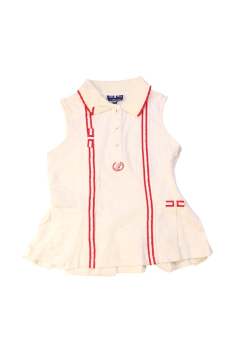 A White Sleeveless Polos from Nicholas & Bears in size 8Y for girl. (Front View)