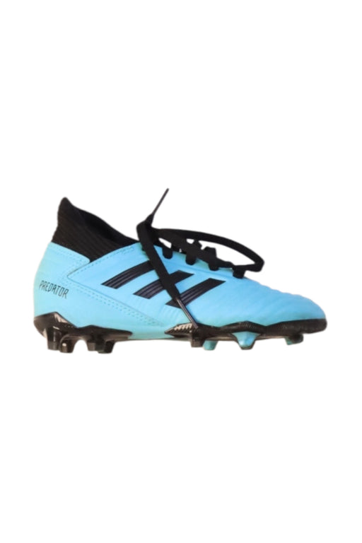 A Blue Cleats/Soccer Shoes from Adidas in size 5T for boy. (Front View)