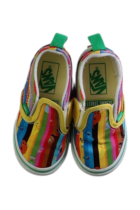 A Multicolour Slip Ons from Vans in size 18-24M for neutral. (Back View)