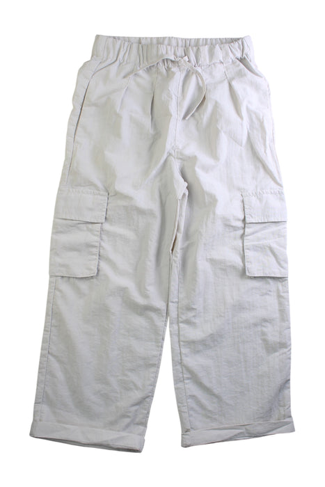 A White Casual Pants from Seed in size 8Y for girl. (Front View)