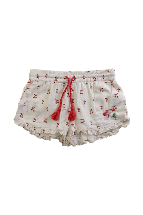 A White Shorts from Emile et Ida in size 4T for girl. (Front View)
