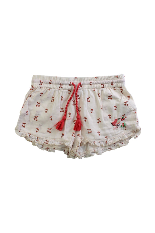 A White Shorts from Emile et Ida in size 4T for girl. (Front View)