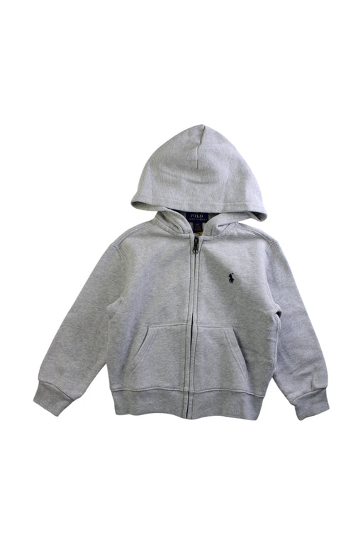 A Grey Hooded Sweatshirts from Polo Ralph Lauren in size 3T for boy. (Front View)