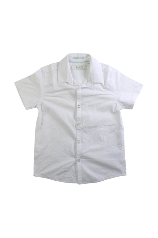 A White Short Sleeve Shirts from Baker by Ted Baker in size 3T for boy. (Front View)