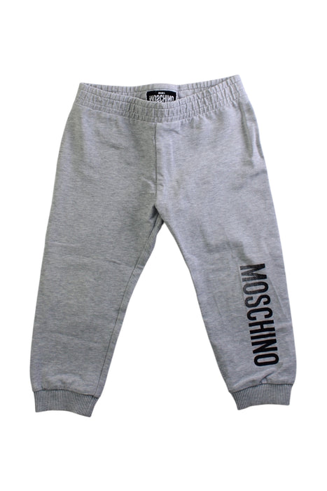 A Grey Sweatpants from Moschino in size 2T for boy. (Front View)
