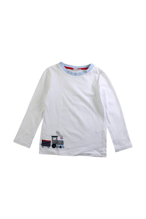 A White Long Sleeve T Shirts from The Little White Company in size 3T for boy. (Front View)