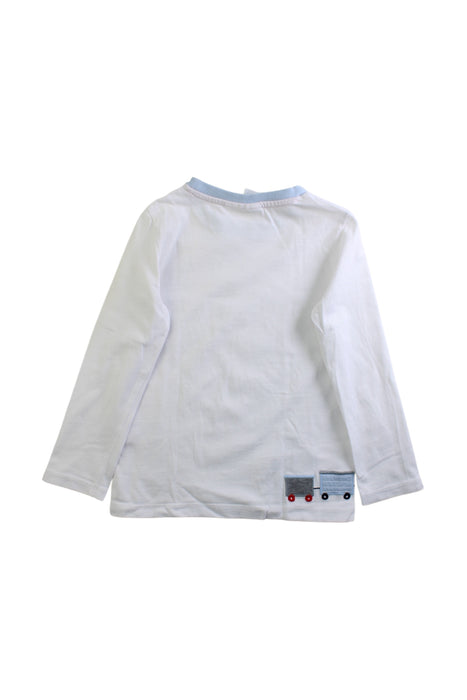 A White Long Sleeve T Shirts from The Little White Company in size 3T for boy. (Back View)