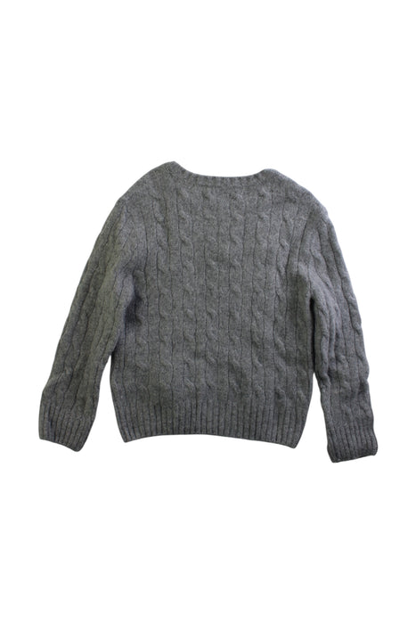 A Grey Knit Sweaters from Polo Ralph Lauren in size 4T for boy. (Back View)