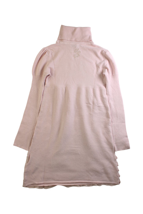 A Pink Sweater Dresses from Miss Blumarine in size 8Y for girl. (Back View)