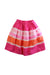 A Multicolour Mid Skirts from Charabia in size 12Y for girl. (Back View)