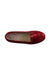 A Red Flats from Dior in size 7Y for girl. (Front View)