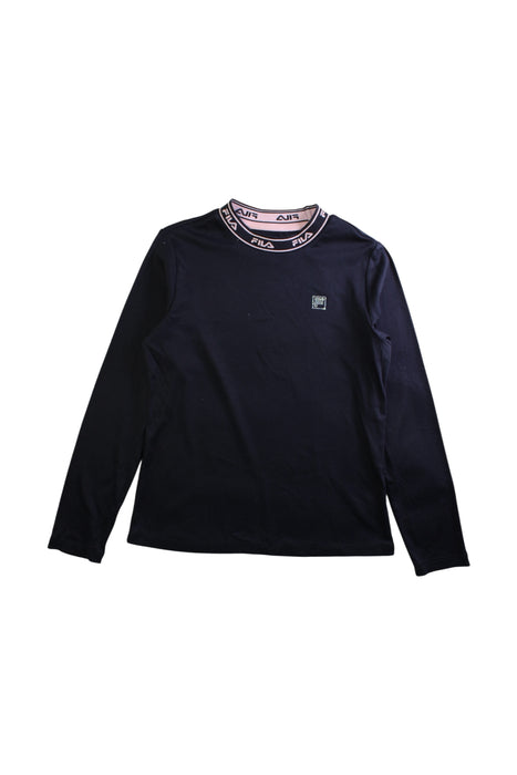 A Navy Long Sleeve T Shirts from Fila in size 11Y for girl. (Front View)