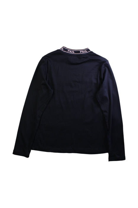 A Navy Long Sleeve T Shirts from Fila in size 11Y for girl. (Back View)