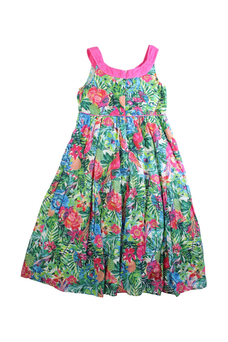A Multicolour Sleeveless Dresses from Monsoon in size 7Y for girl. (Back View)