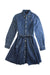 A Blue Long Sleeve Dresses from Polo Ralph Lauren in size 10Y for girl. (Front View)