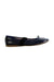 A Navy Flats from Pom d’Api in size 9Y for girl. (Front View)