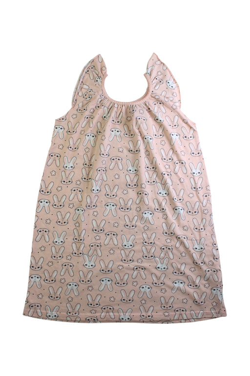 A Pink Sleeveless Dresses from Seed in size 8Y for girl. (Front View)