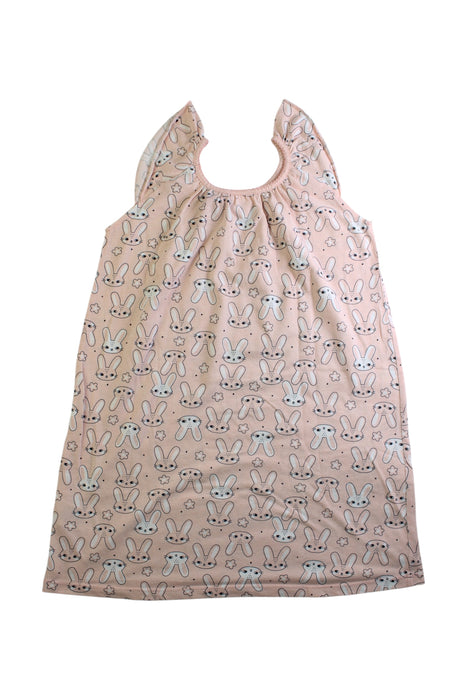 A Pink Sleeveless Dresses from Seed in size 8Y for girl. (Back View)