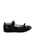 A Black Flats from Rossano in size 7Y for girl. (Front View)