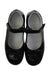 A Black Flats from Rossano in size 7Y for girl. (Back View)