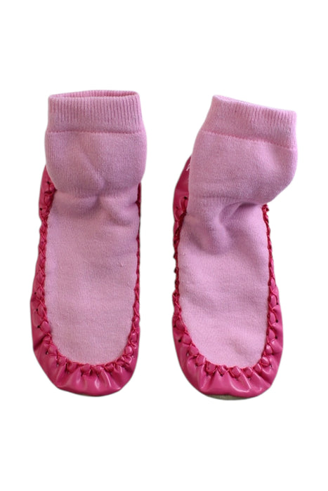 A Pink Slippers from Hanna Andersson in size 12-18M for girl. (Back View)