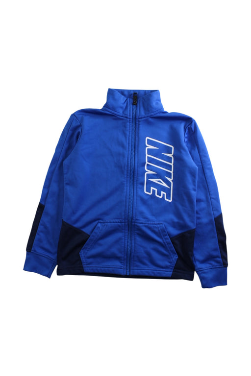 A Blue Lightweight Jackets from Nike in size 4T for boy. (Front View)