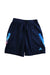 A Navy Shorts from Adidas in size 7Y for girl. (Front View)
