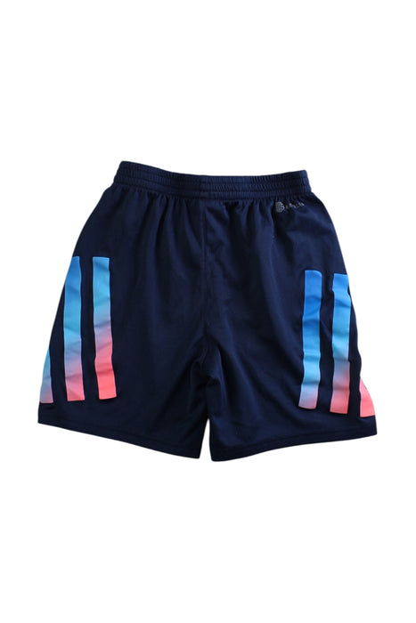 A Navy Shorts from Adidas in size 7Y for girl. (Back View)