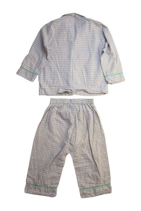 A Blue Pyjama Sets from Monday's Child in size 2T for boy. (Back View)