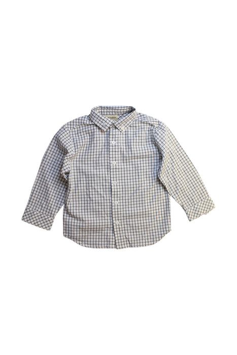 A Blue Long Sleeve Shirts from MiBONBoN in size 3T for boy. (Front View)