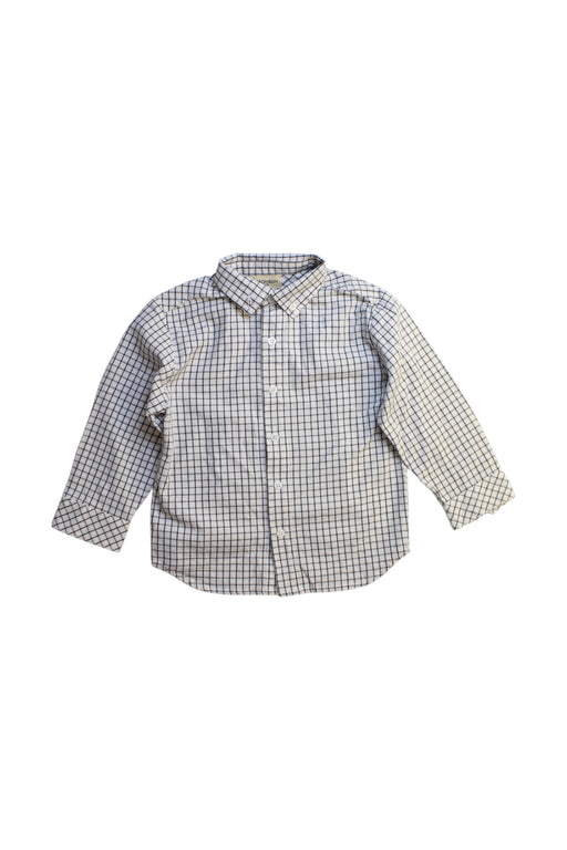 A Blue Long Sleeve Shirts from MiBONBoN in size 3T for boy. (Front View)