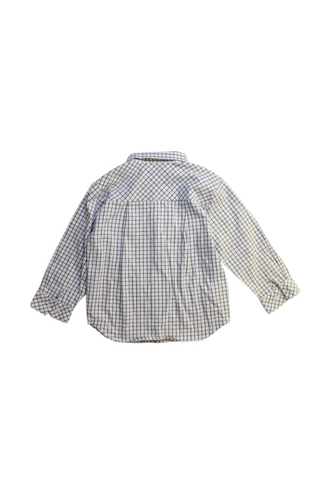 A Blue Long Sleeve Shirts from MiBONBoN in size 3T for boy. (Back View)