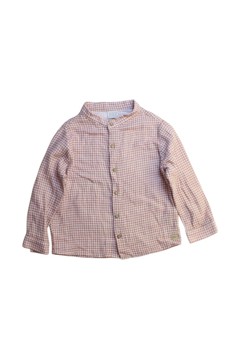 A Beige Long Sleeve Shirts from Paz Rodriguez in size 4T for boy. (Front View)