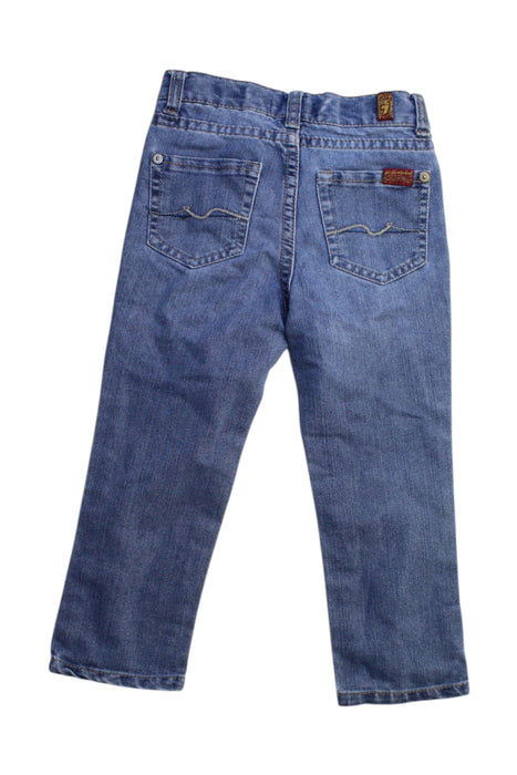 A Blue Jeans from 7 For All Mankind in size 3T for boy. (Back View)