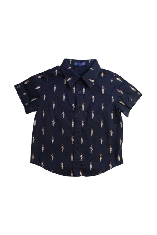 A Navy Short Sleeve Shirts from Nicholas & Bears in size 3T for boy. (Front View)
