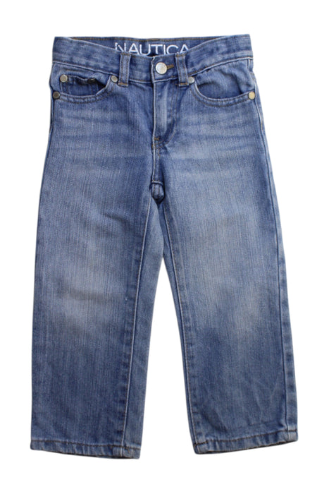 A Blue Jeans from Nautica in size 3T for boy. (Front View)