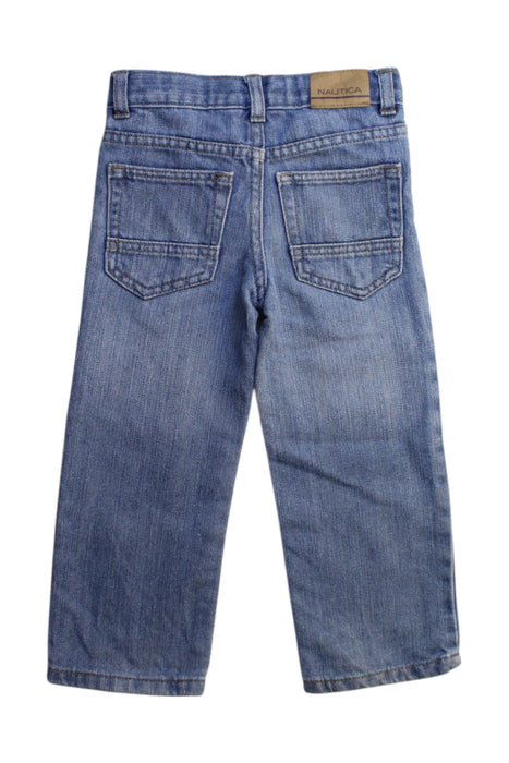 A Blue Jeans from Nautica in size 3T for boy. (Back View)
