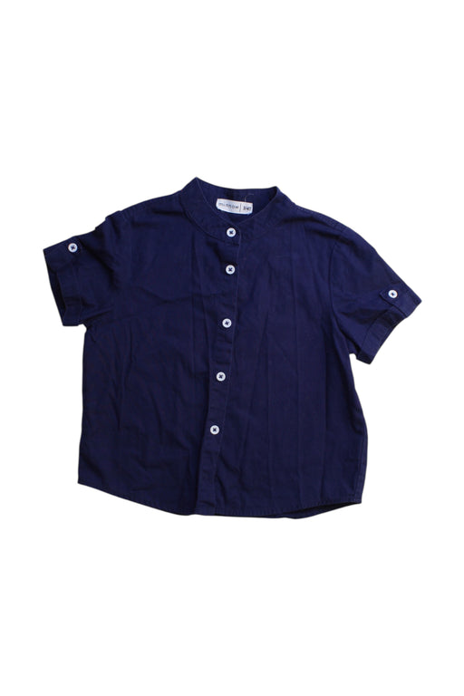 A Navy Short Sleeve Shirts from Minnow in size 3T for boy. (Front View)
