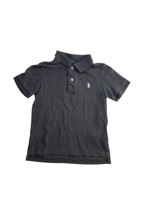 A Navy Short Sleeve Polos from Polo Ralph Lauren in size 3T for boy. (Front View)