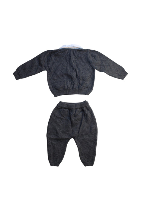 A Grey Pants Sets from Caramelo Kids in size 0-3M for boy. (Back View)