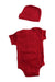 A Red Short Sleeve Bodysuits from Air Jordan in size 3-6M for boy. (Back View)