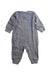 A Grey Long Sleeve Rompers from Roots in size 3-6M for boy. (Back View)